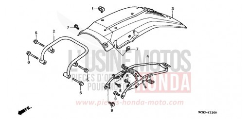 KOTFLUEGEL, HINTEN XLR125RW de 1998